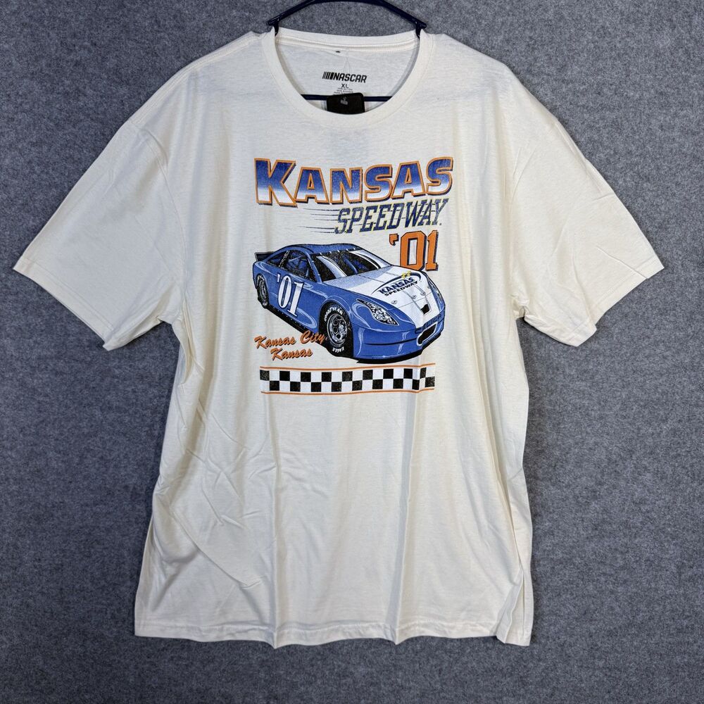 NASCAR Official Kansas‎ Speedway 2001 Mens Tshirt Size XL NEW